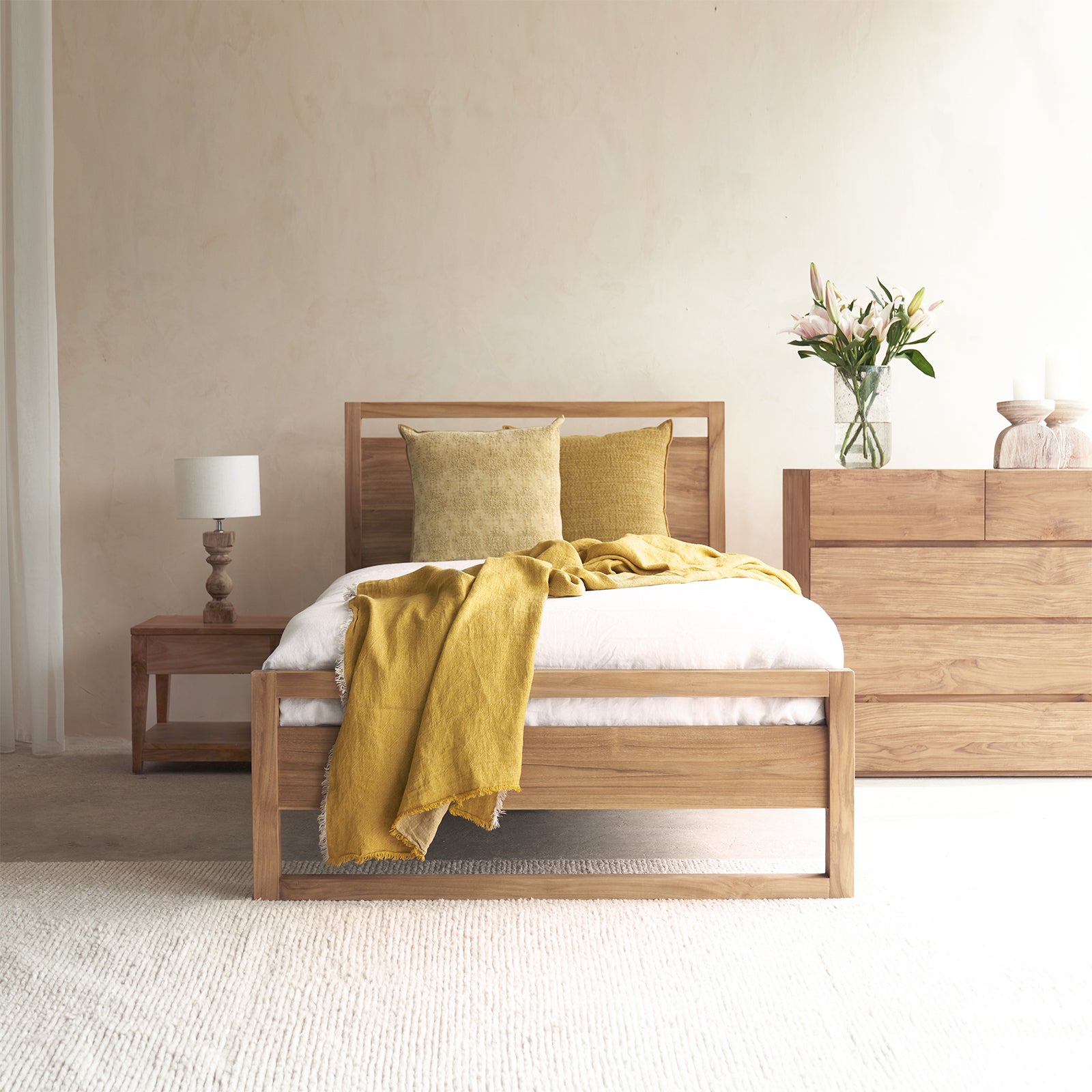 Linea ii store natural king bed