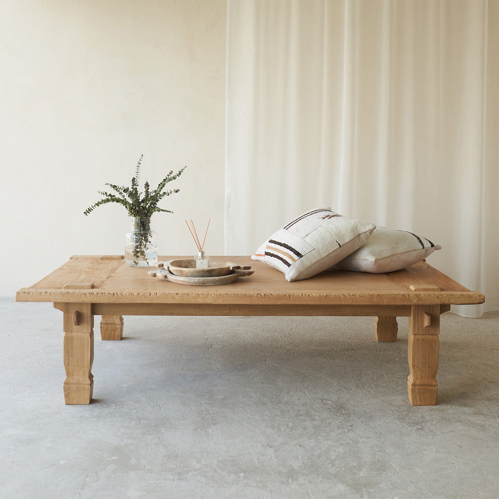 Balustrade salvaged wood on sale coffee table