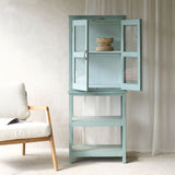 Vintage Large Cabinet with Shelves | Jade