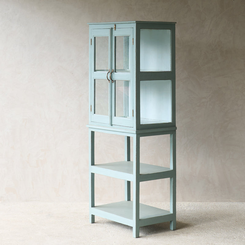 Vintage Large Cabinet with Shelves | Jade