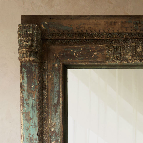 Vintage Teak Mirror | Natural