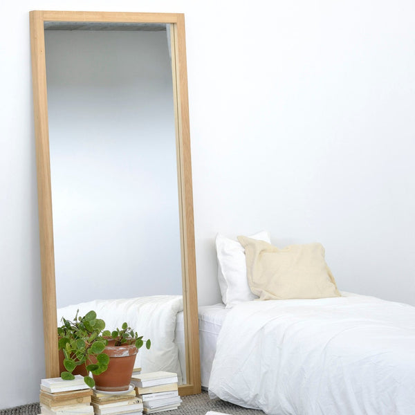 Light Frame Floor Mirror | Oak (200cm)