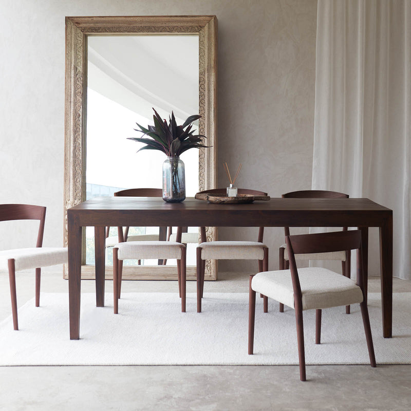 Catalina Teak Java Dining Table | Walnut Stained