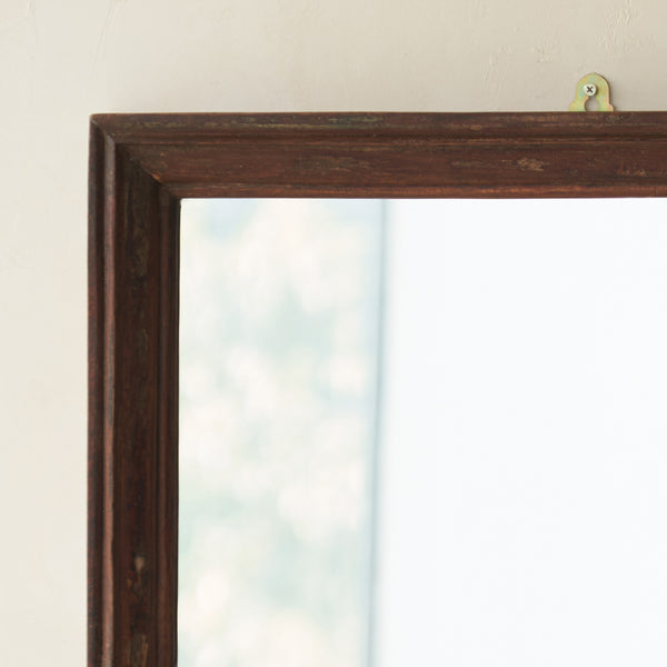 Vintage Teak Small Frame Mirror