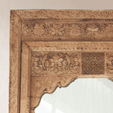 Vintage Carved Mirror - Natural