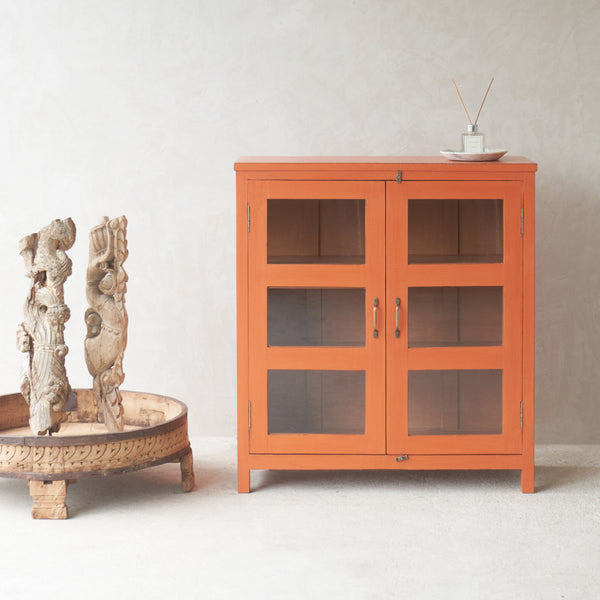 Vintage Small Cabinet | Tangerine