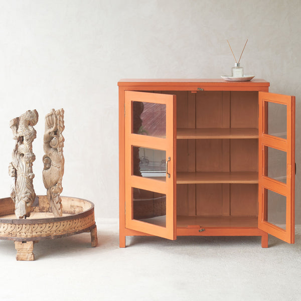 Vintage Small Cabinet | Tangerine