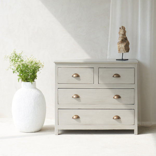 Vintage Chest of Drawers | Pewter