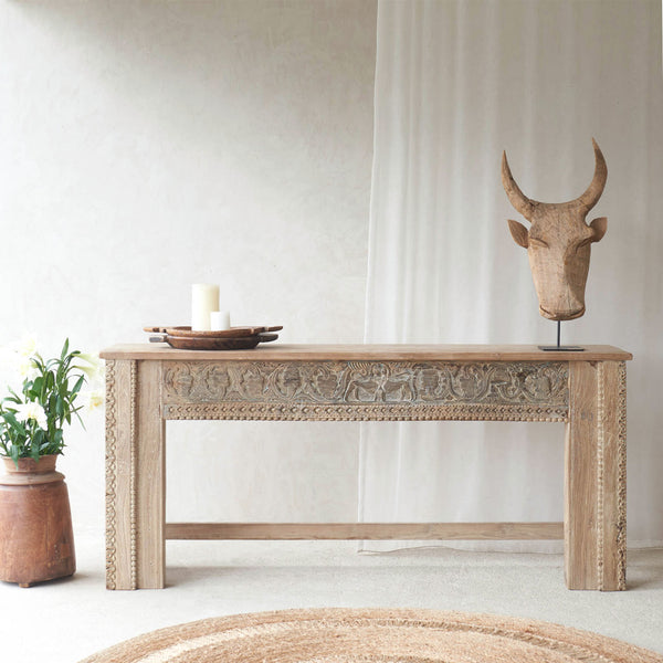 Vintage Console Table | Natural