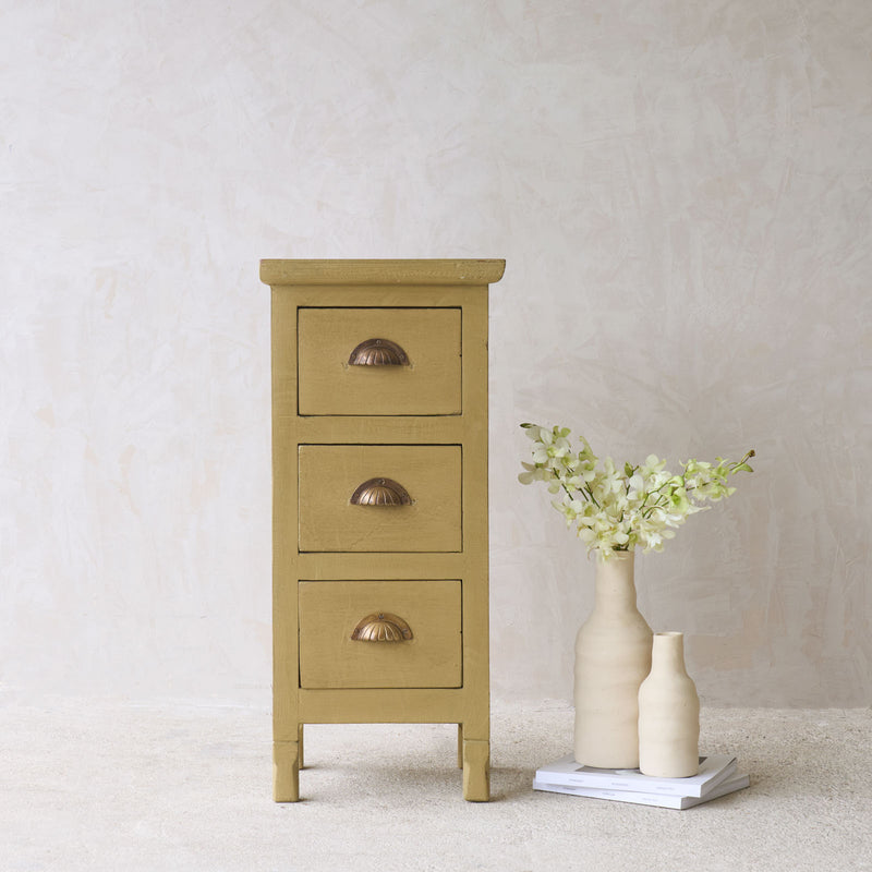 Vintage Side Table with Drawers | Mud