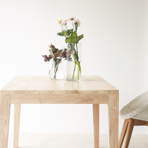 Catalina Teak Java Dining Table | Whitewash