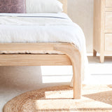 Plough Bed Frame | Teak - Whitewash (Single)