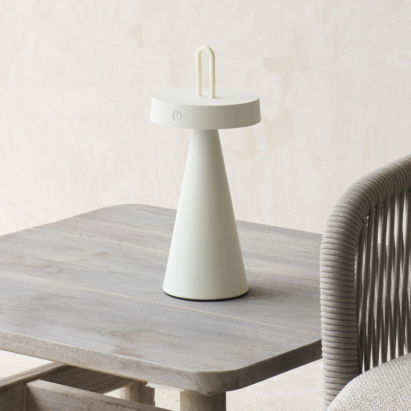 Ankenta Outdoor LED Table Lamp | Cream