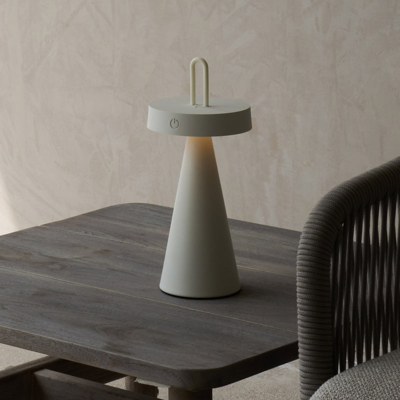 Ankenta Outdoor LED Table Lamp | Cream