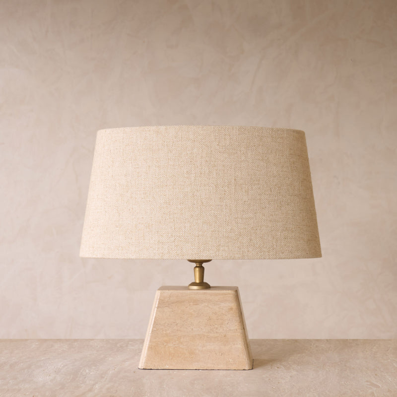 Kardan Table Lamp | Medium - Travertine