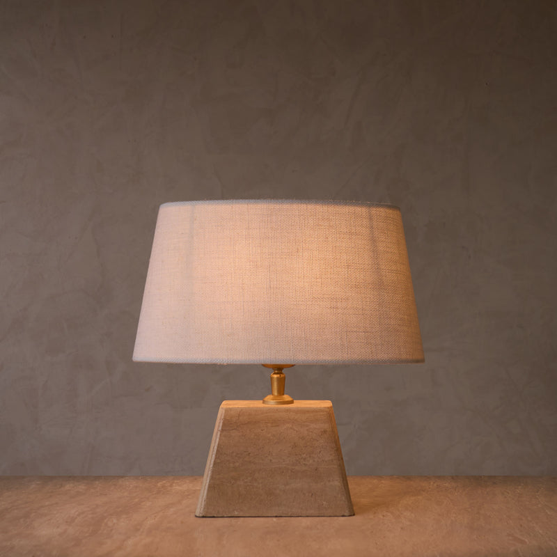 Kardan Table Lamp | Medium - Travertine