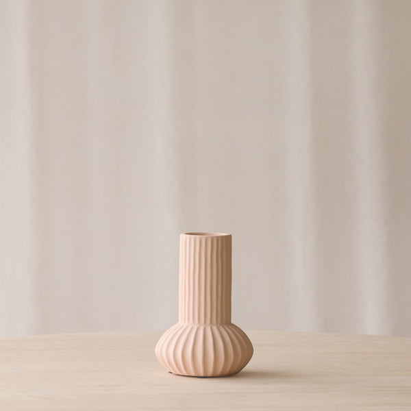 Feyo Ceramic Vase | Peach