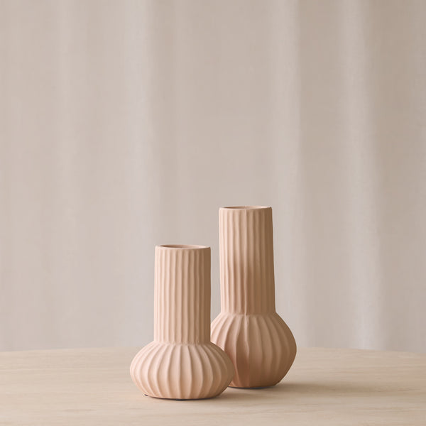 Feyo Ceramic Vase | Peach