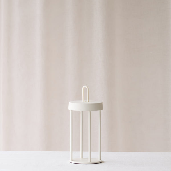 Isalo Outdoor LED Table Lamp | Cream