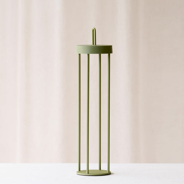 Isalo Outdoor LED Table Lamp | Olive