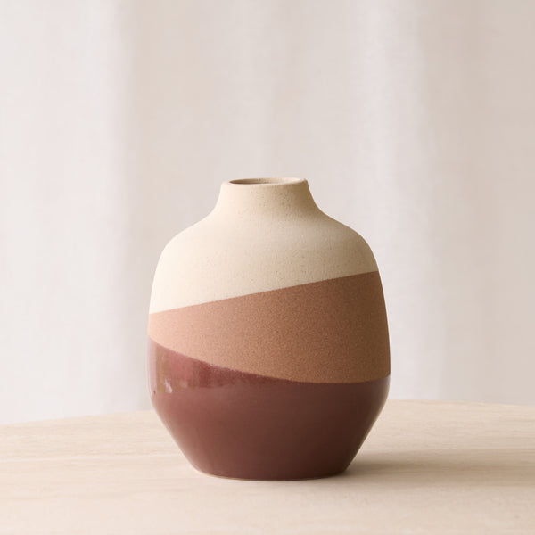 Yuma Vase | Sand Terracotta