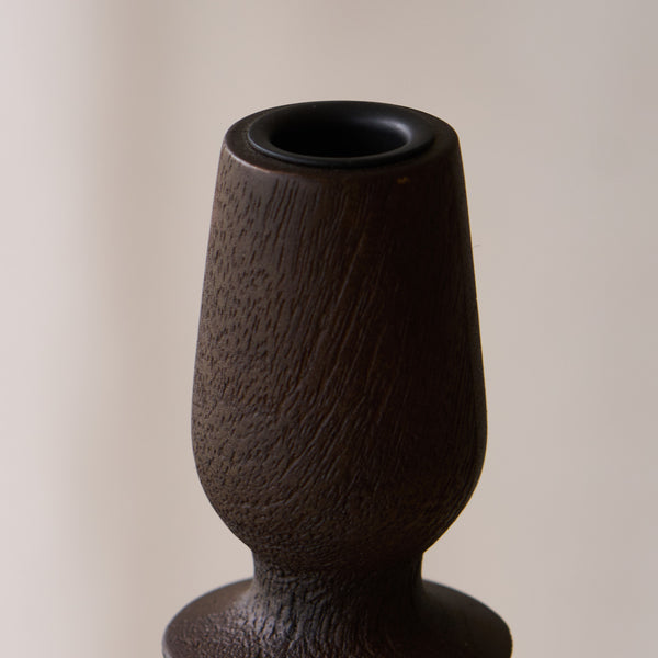 Afife Candlestick | Dark Brown