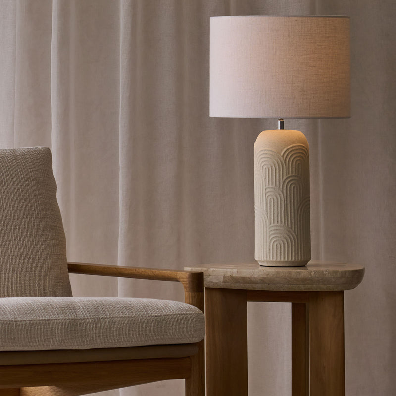 Diego Table Lamp | Ecru