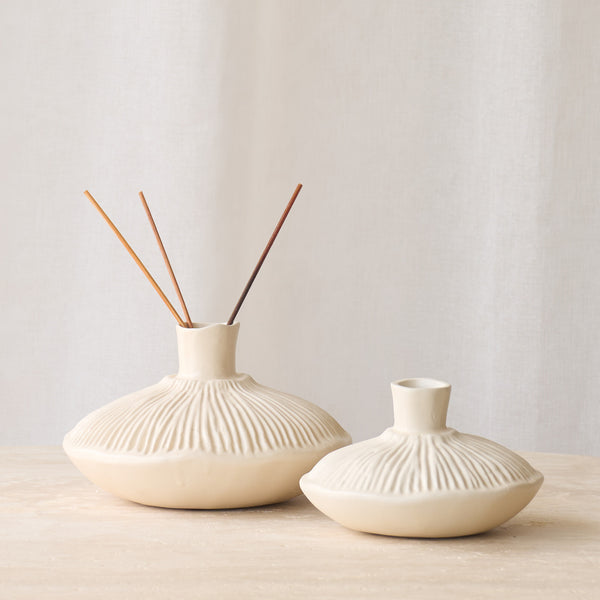 Neira Ceramic Vase | Cream