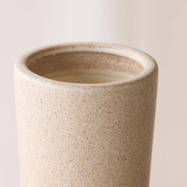 Ulloa Ceramic Vase | Matt Sand and Brown