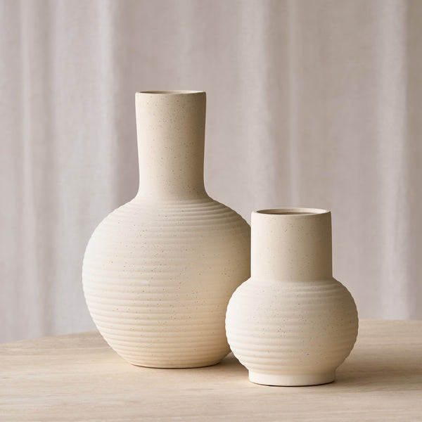 Ulloa Ceramic Vase | Matt Cream