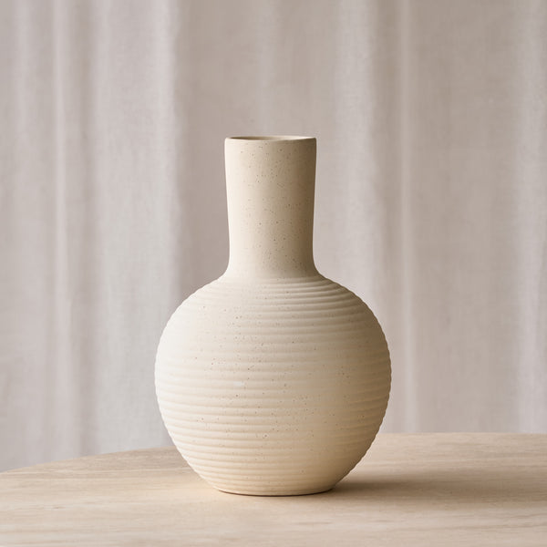 Ulloa Ceramic Vase | Matt Cream