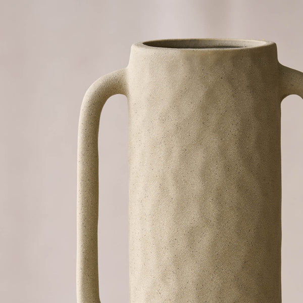 Ziro Ceramic Vase | Matt Olive Green