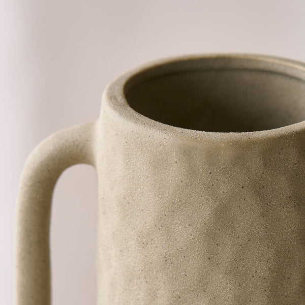 Ziro Ceramic Vase | Matt Olive Green