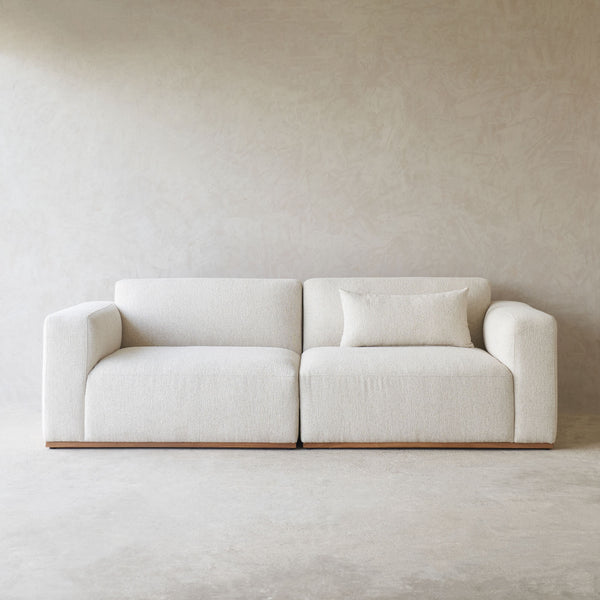 Komo Modular Sofa | 3 Seater - Alabaster (242cm)