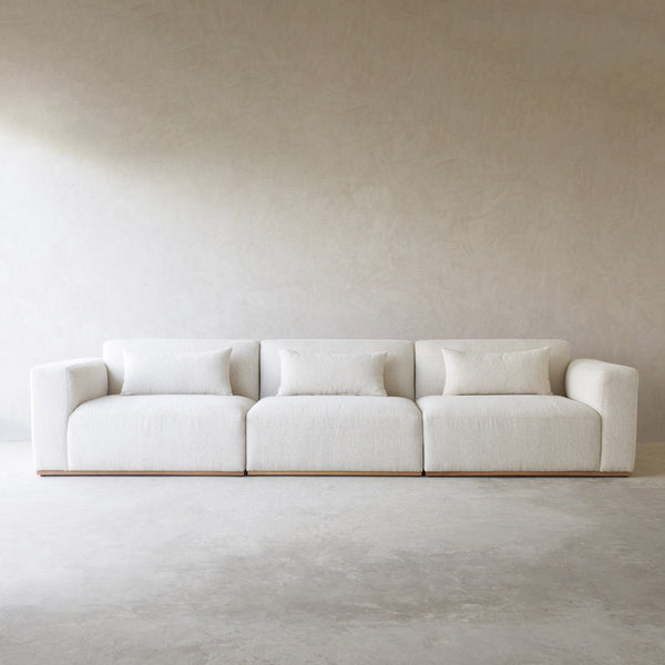 Komo Modular Sofa | 5 Seater - Alabaster (342cm)