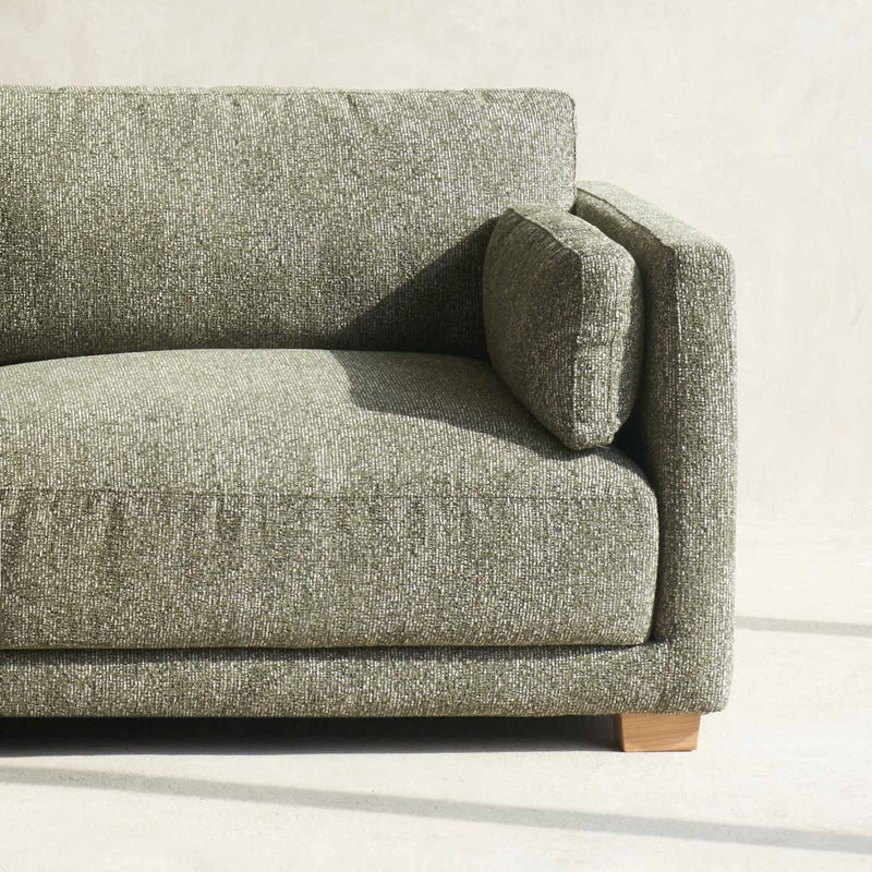 Laurent Fabric Sofa | 3 Seater - Moss (221cm)