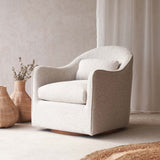 Millie Swivel Armchair | Marble