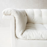 Furrow Modular Fabric Sofa | Blanc (226cm)