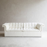 Furrow Modular Fabric Sofa | Blanc (226cm)