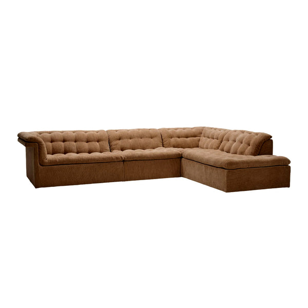 Furrow Full Modular Sofa | Bespoke Fabric & Leather (318cm)