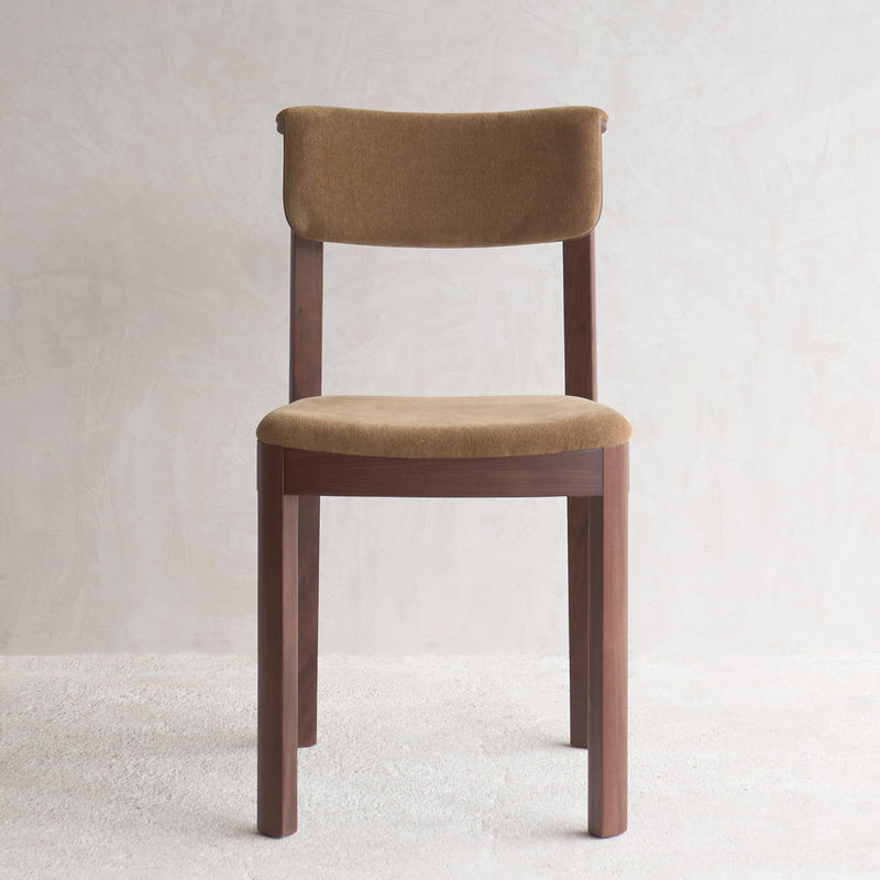 Noki Fabric Dining Chair | Walnut Frame - Auric