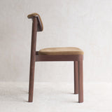 Noki Fabric Dining Chair | Walnut Frame - Auric