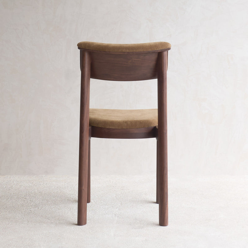 Noki Fabric Dining Chair | Walnut Frame - Auric