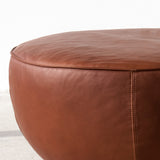 Fable Leather Ottoman | Saddle (70cm)