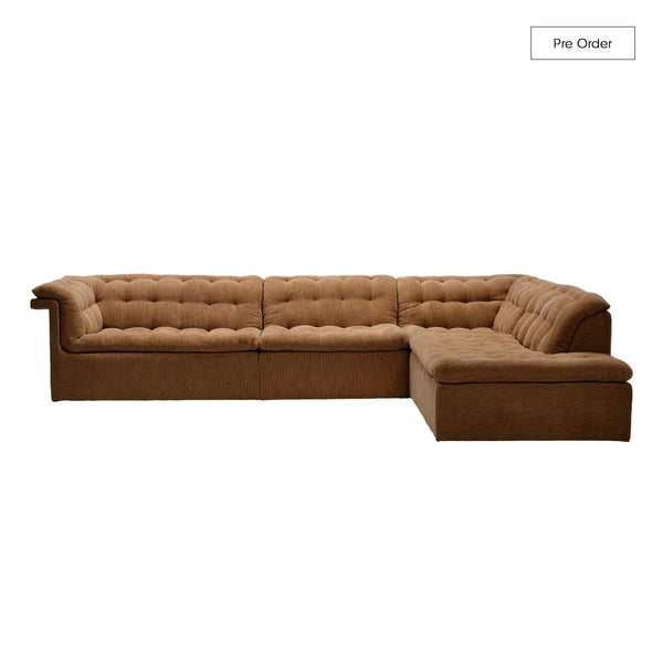 Furrow Full Modular Sofa | Bespoke Fabric & Leather (318cm)