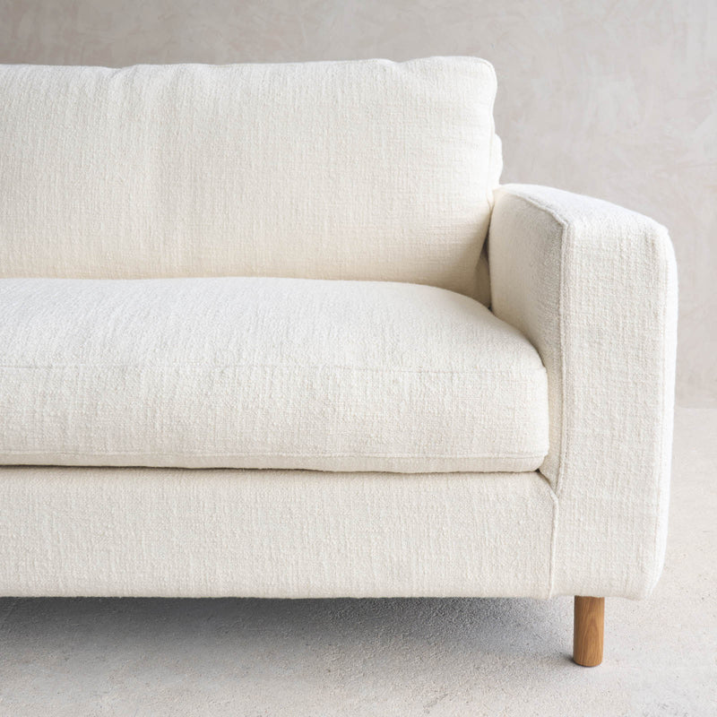 Ponte Fabric Sofa | 3 Seater - Panna Cotta (230cm)