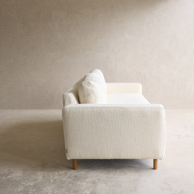 Ponte Fabric Sofa | 3 Seater - Panna Cotta (230cm)