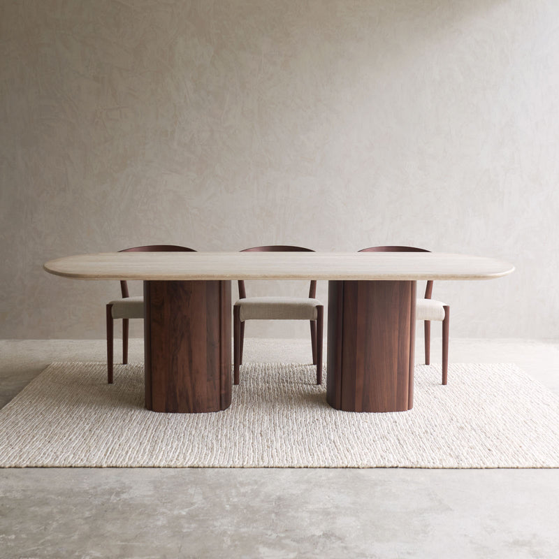 Tathra Dining Table | Travertine - Bespoke