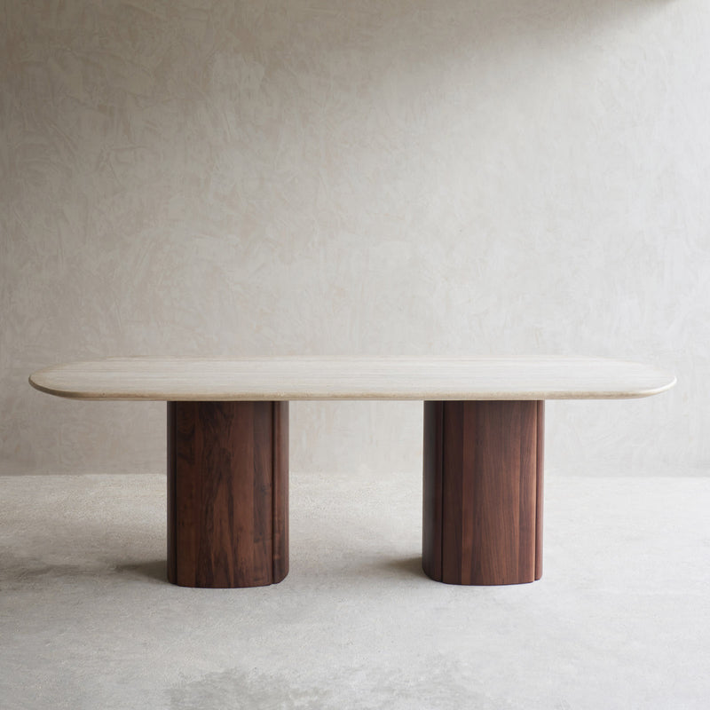 Tathra Dining Table | Travertine - Bespoke