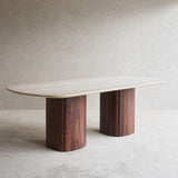 Tathra Dining Table | Travertine - Bespoke